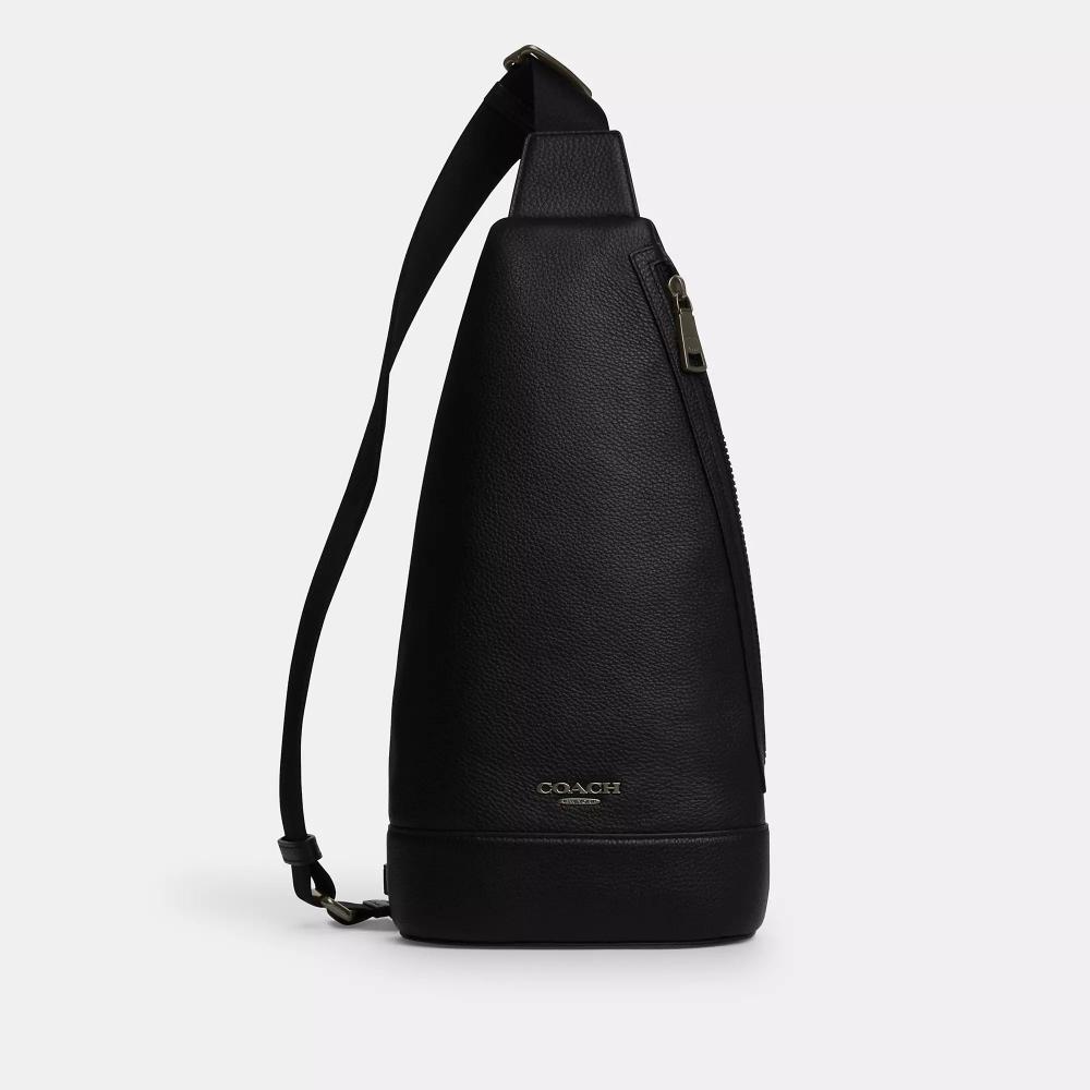

Coach Dominic Sling Pack Gunmetal Black One Size