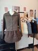 Korean Style Chic Mesh Patchwork High-Waisted Fluffy Layered Skirt