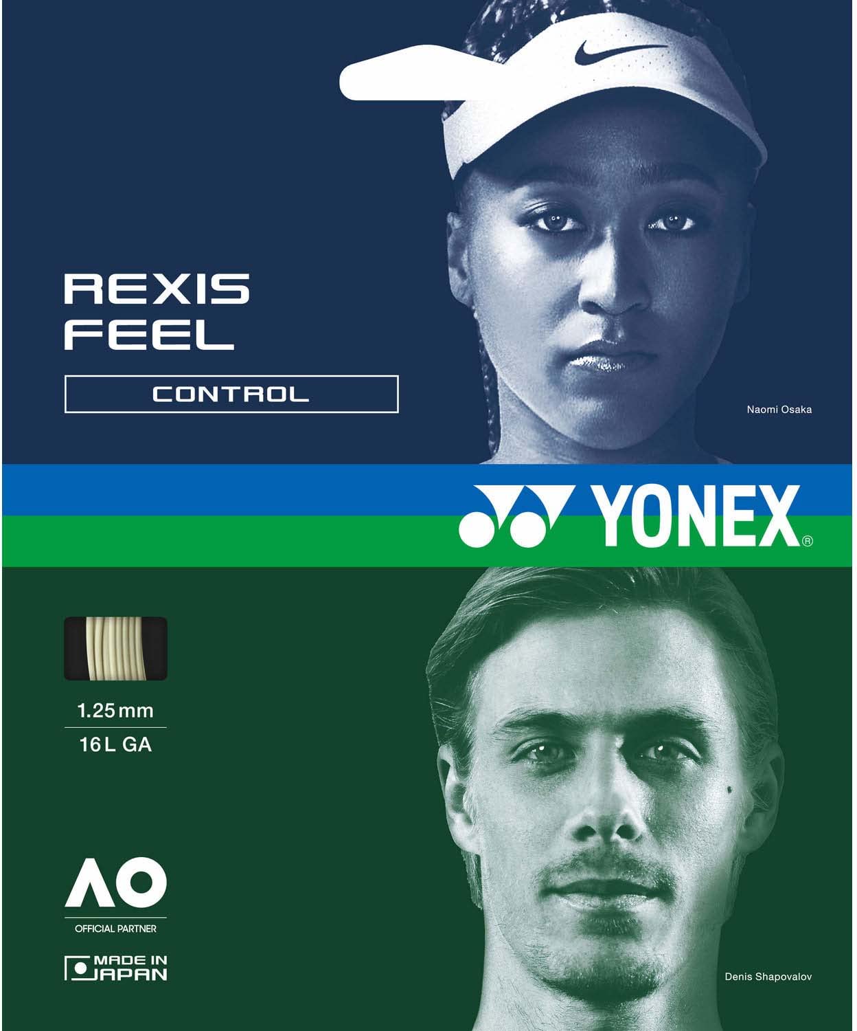 

YONEX Tennis String Gut Lexisfeel 130 12m White TGRFL130 (011) 1.30mm белый