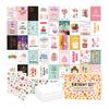 100Pcs Birthday Card Set DIY Envelopes Foldable Greeting Cards for Parties Holidays Weddings