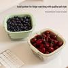 ZISIZ Double-Layer Fruit & Vegetable Drain Basket