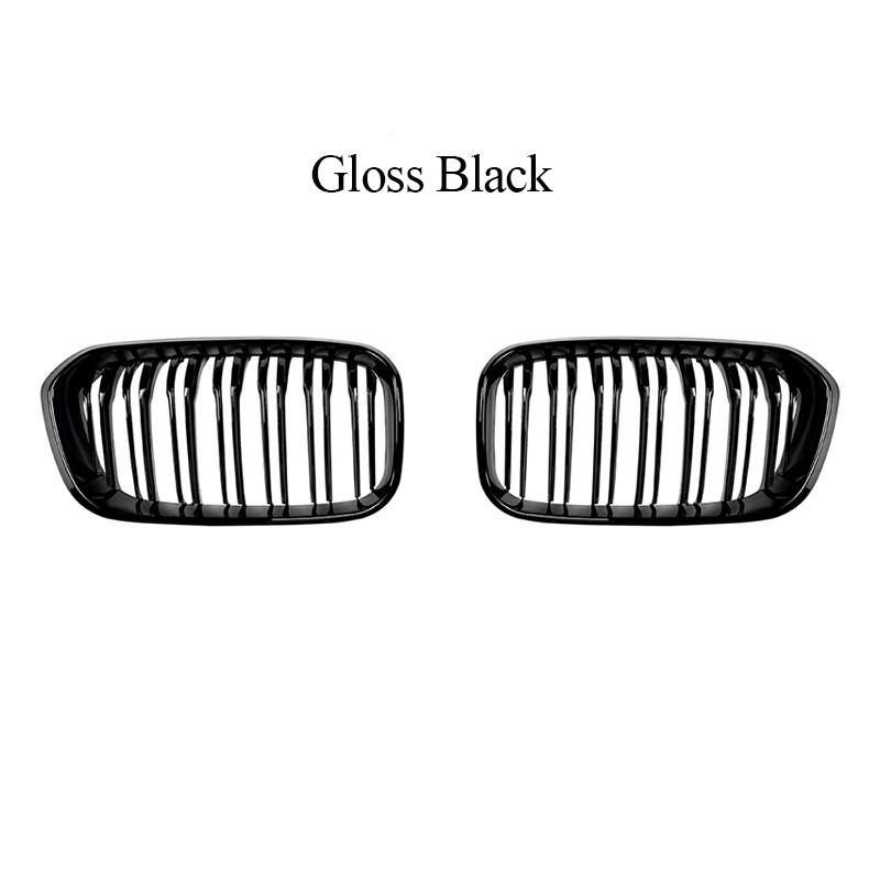 Car Front Bumper Racing Grille Front Kidney Dual Line Grilles For BMW 1 Series F20 F21 2015- Car Front Grill Replacement