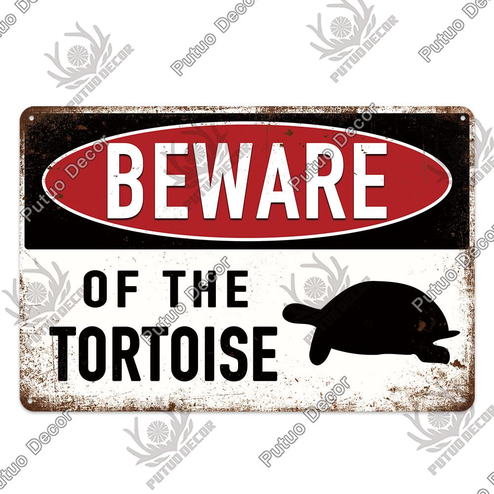 

Декор животные предупреждающий винтажный жестяной знак Остерегайтесь опасности Металлическая пластина Настенный декор Живописная местность Уличный предупреждающий знак о диком звере 7.8x11.8inch