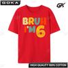 Bruh It My 6th Birthday I M 6 Year Old Birthday Men Clothes  Graphic Printed T Shirt Casual Round Short Sleeved