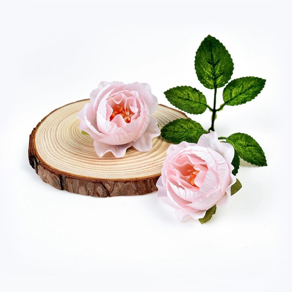 10/20PCs Rose Artificial Flowers 4cm Silk Fake Flower for Home Decor Wedding Party Decoration Wreath DIY Handicraft Accessories