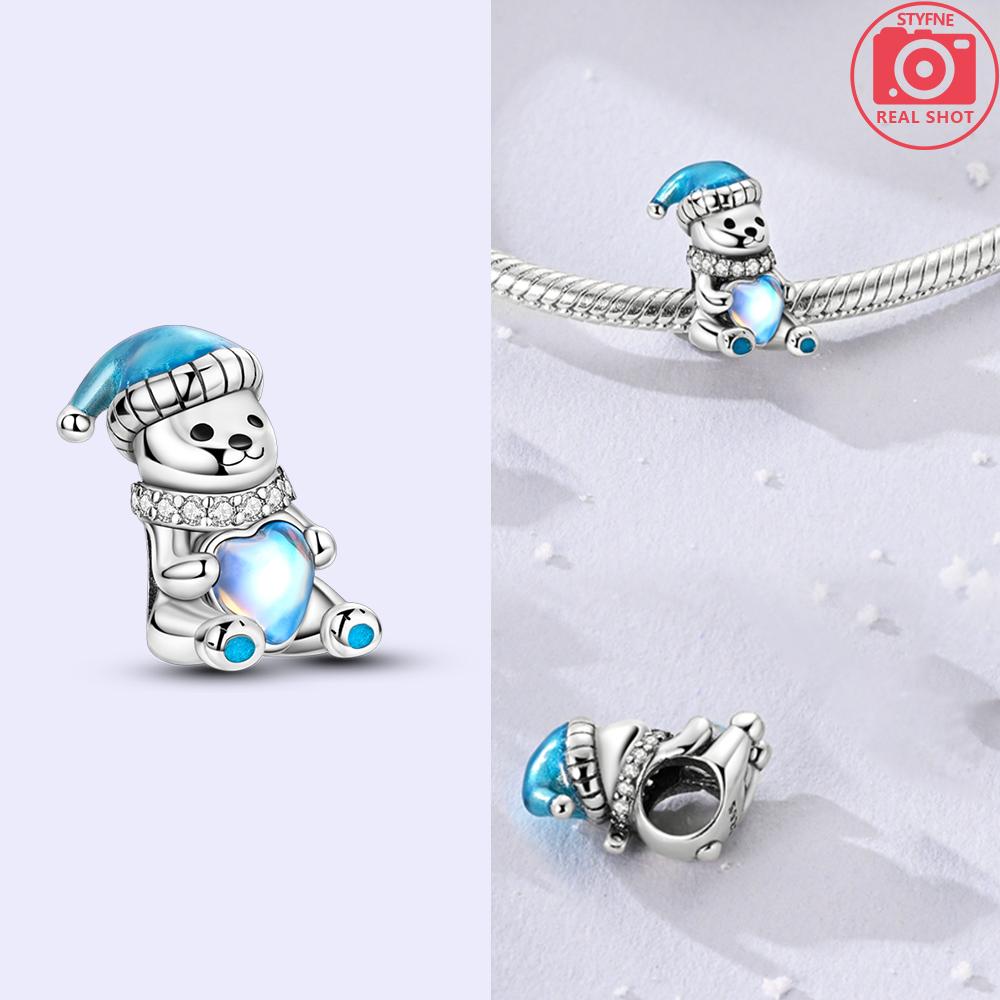 Exquisite Animal Firefly Blue Bow Dolphin Beads Fit Bracelet Charms Copper Original Jewelry Making Women Anniversary Gifts