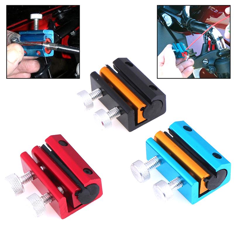 Motorrad Aluminium Kabel Schmierwerkzeug Schmierdraht Öler Bremsleitung Motorrad Gaszug Öler Beidseitige Ölklammer