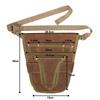Waxed Canvas Weed Control Kit, Wear-resistant, Storage Bag, Waist Hanging, Gardening Tool Waist Bag, Electrician Bag