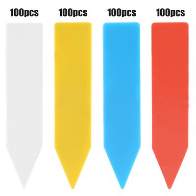 100 Pcs Plastic Flower Plant Seed Name Stake Tag Label Marker
