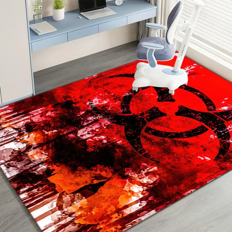 1PC Resident Evil Print Rug - home decoration Carpet For Living Room Bedroom Flooring Computer Chair Area Rug