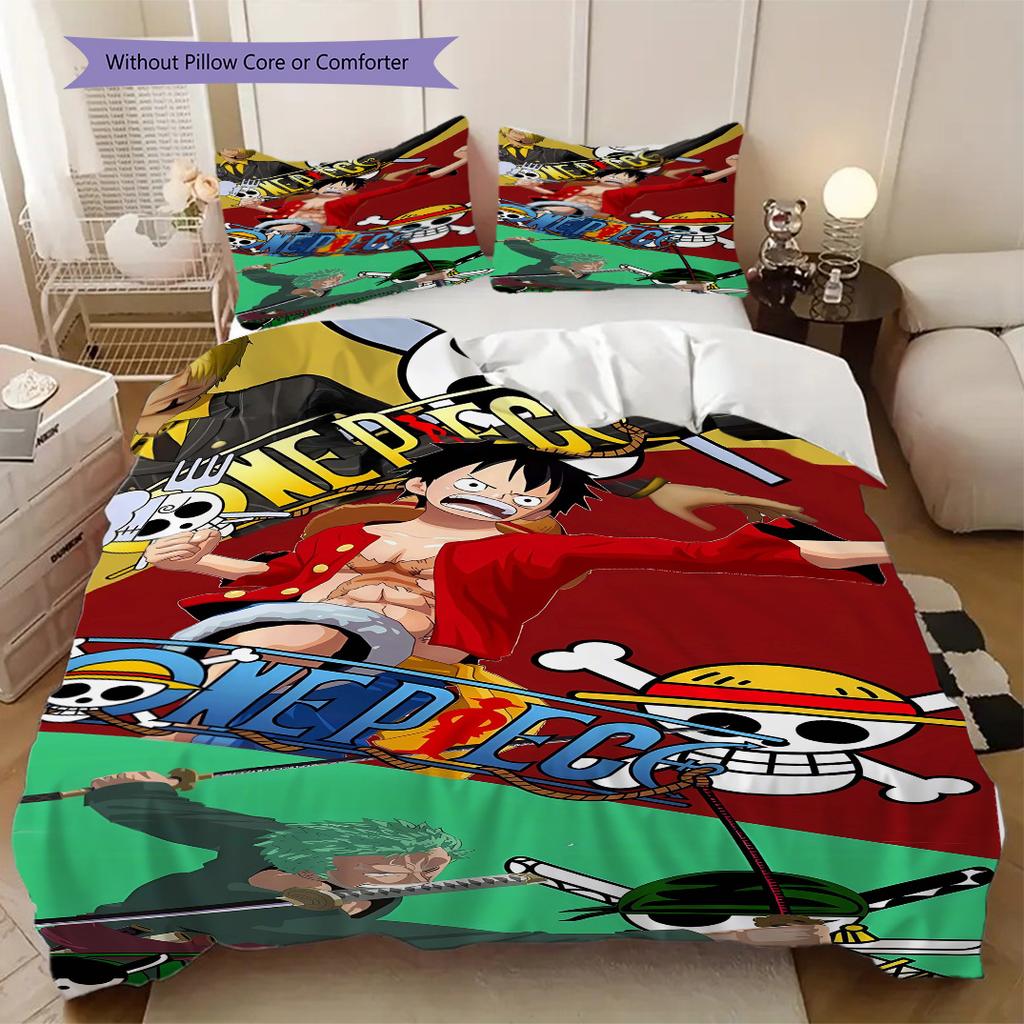 Nami Luffy Zoro Sanji Soft Comfortable Duvet Cover, Children's Bedding Set Gift, Various Sizes Available LXR159