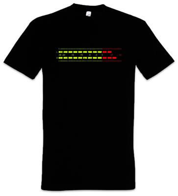 DB Meter I Herren T-Shirt Dezibel Musik Bass Retro Radio Kassette