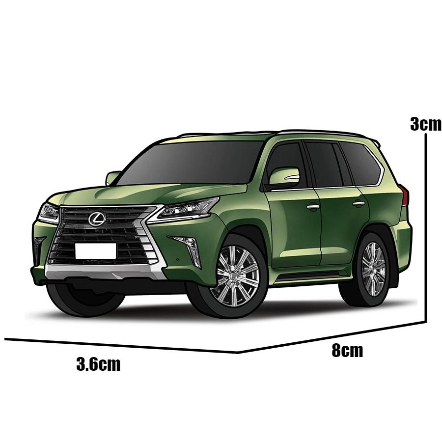 1/64 Lexus LX570 Miniature Model JKM Premium SUV Toy Car Vehicle Free Wheels Diecast Zinc Alloy Metal Collection Gift
