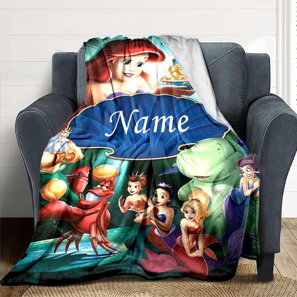 Custom Name Sea Adventure blanket for Couch & Bed, Plush Cozy Fuzzy Blanket Super Soft & Warm Blankets for Fall and Winter. 0908176
