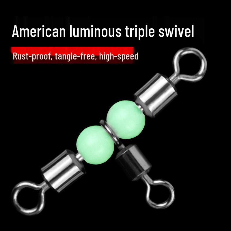 

Sea Fishing Three-Way Figure-8 Swivel Snap Connector 7*8 [20 pcs]
