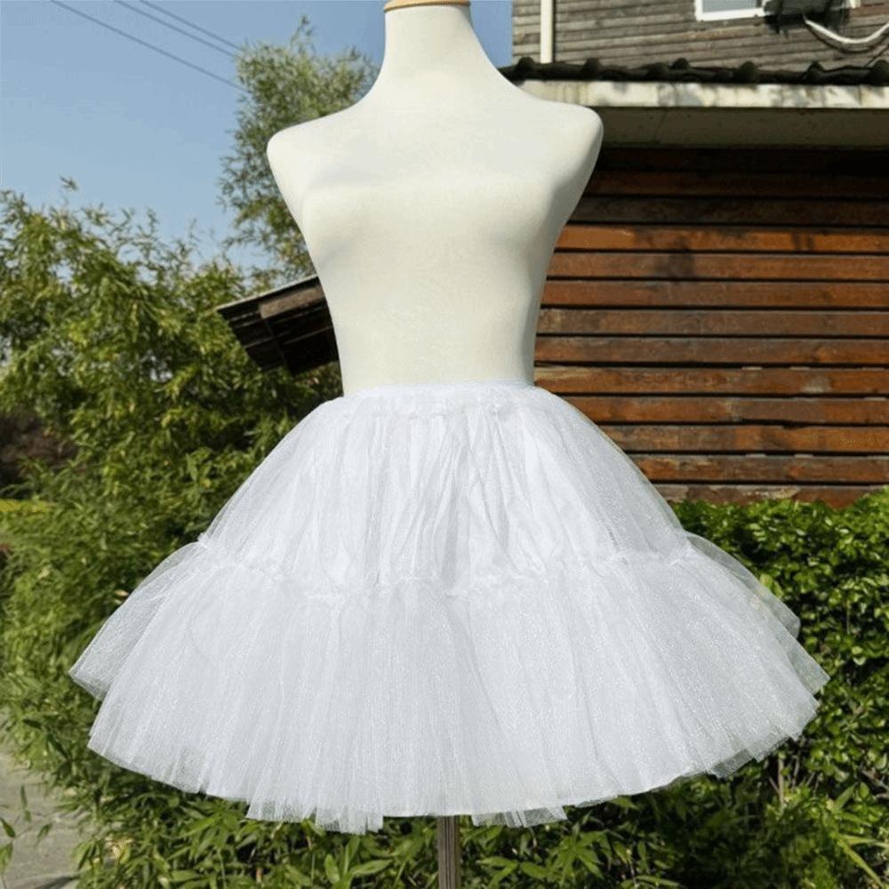 Boneless Design Crinoline Underskirt Soft Mesh Ball Gown Underskirt Tutu Puffy Skirt  Cosplay Wear
