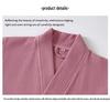 Unisex Quick-Dry Cotton Waffle Bathrobe - All-Season, Absorbent, Perfect for Steam Room & Spa