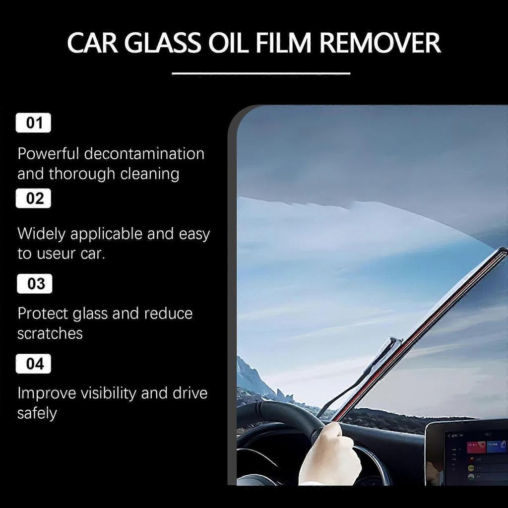 Limited time!!Rayhong Car Windshield Oil Film Paste Car Glass Cleaning, Decontamination, Rainproof And Waterproof Oil Film Paste