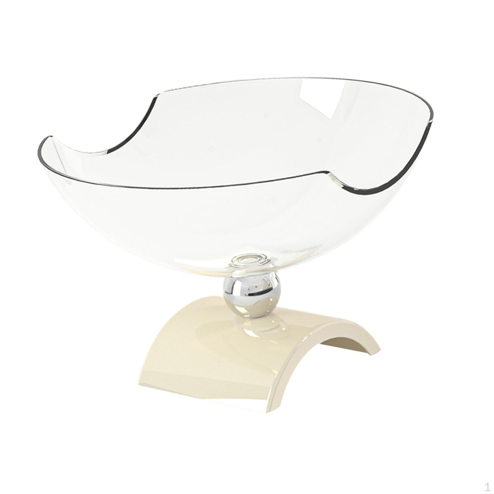 

Ваза для демонстрации фруктов, поднос для сервировки, контейнер для закусок и овощей Smooth Clear