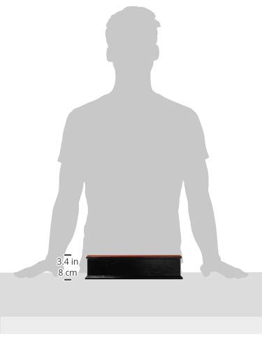 Fukui Craft Roku Chopstick Case (with Toothpick Organizer), 24cm, Black Rim, Vermilion, 82296630, ABS, Japan, RHSQ001