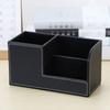 Simple Pencil Pen Holder High-end Desktop Stationery Storage Box PU Leather Desk Organizer  Office