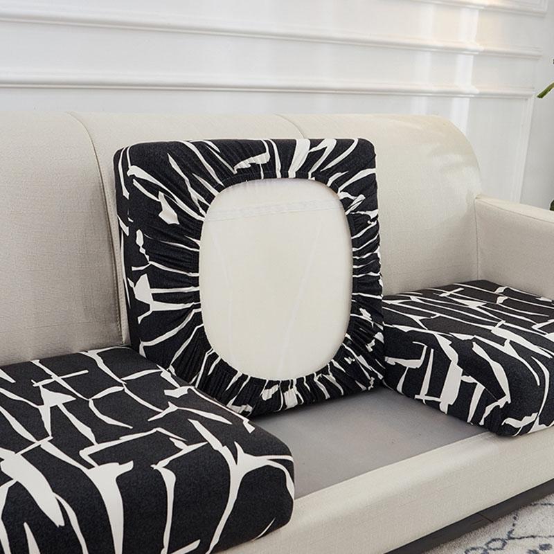 Floral Printed Sofa Seat Cushion Cover For Living Room Stretch Elastic Sofa Slipcover L Shape Corner Couch Cover 1/2/3/4 Seater