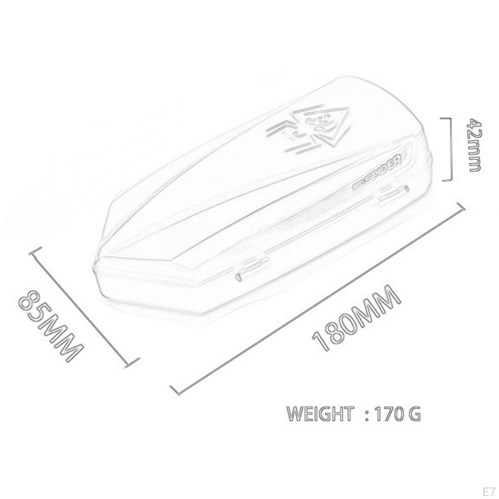 1/8 1/10 Box da tetto per bagagli Parti di ricambio portatili Staffa per barra trasversale RC