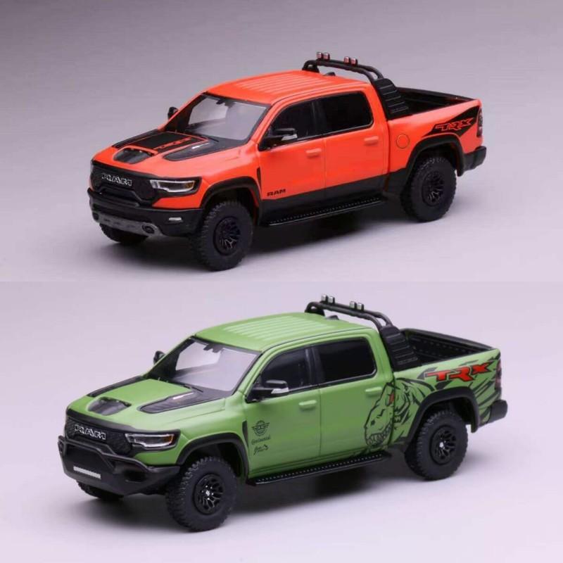 Stock In 596 164 Ram Trx Tyrannosaurus Rex Alloy Car Model Collectible Ornament Gift For Kids Adults Children's Birthday Gift Holiday Present