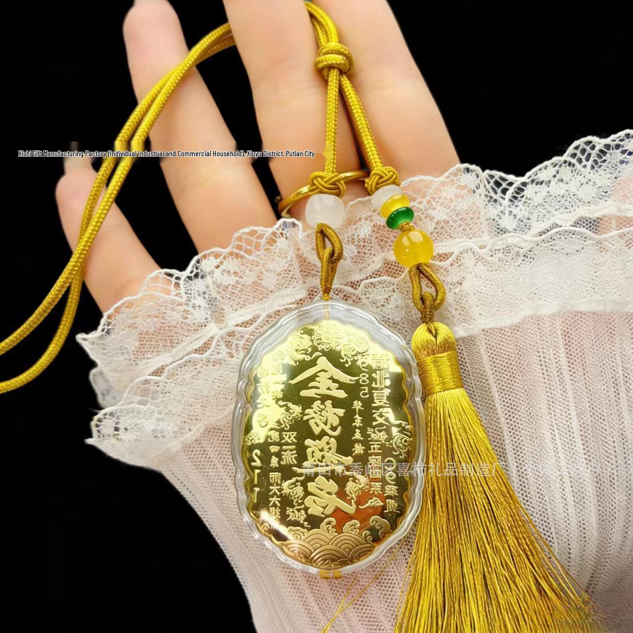 999 Pure Gold Tassel Backpack Charm for New Year, Success & Exams – Your Good Luck Exam Companion Gift
