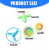 10 Pieces Classical Spin Top for Children Outdoor Sports Lightweight Flying Discs for Toddlers Early Learning and Family Bonding Multicolor