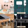 6/12 Stück Magnetischer Kabelclip Halter für Kabel Klebe-Kabelhalter Halter Organizer für Zuhause Büro Auto Unter dem Schreibtisch Kabelmanagement