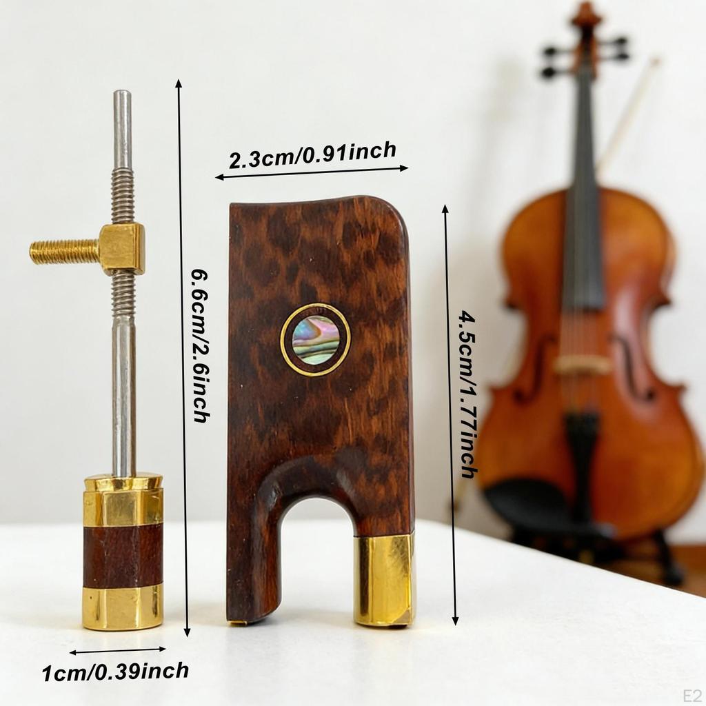2x Cello Bow Frogs Luthier Tools Professional DIY Musical Instrument Compact Comfortable Grip Sturdy