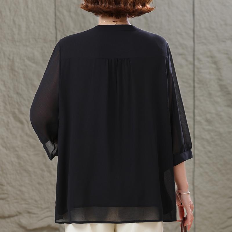 Women's Plus Size Burgundy Blouse, Casual 3/4 Sleeve Pleated Front Top (3XL-7XL)