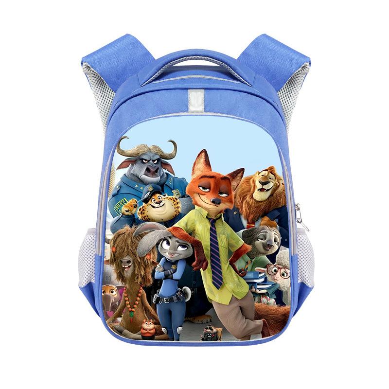 Zootopia 2 Backpack, Cute Cartoon Schoolbag for Students, Fresh Blue and Lightweight 0195 KTB