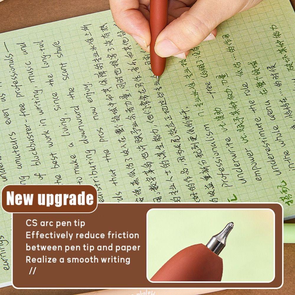 4PCS/Set Press Using Neutral Pen 0.5mm Black Ink Ballpoint Pen High Quality Writing Tool  Gift