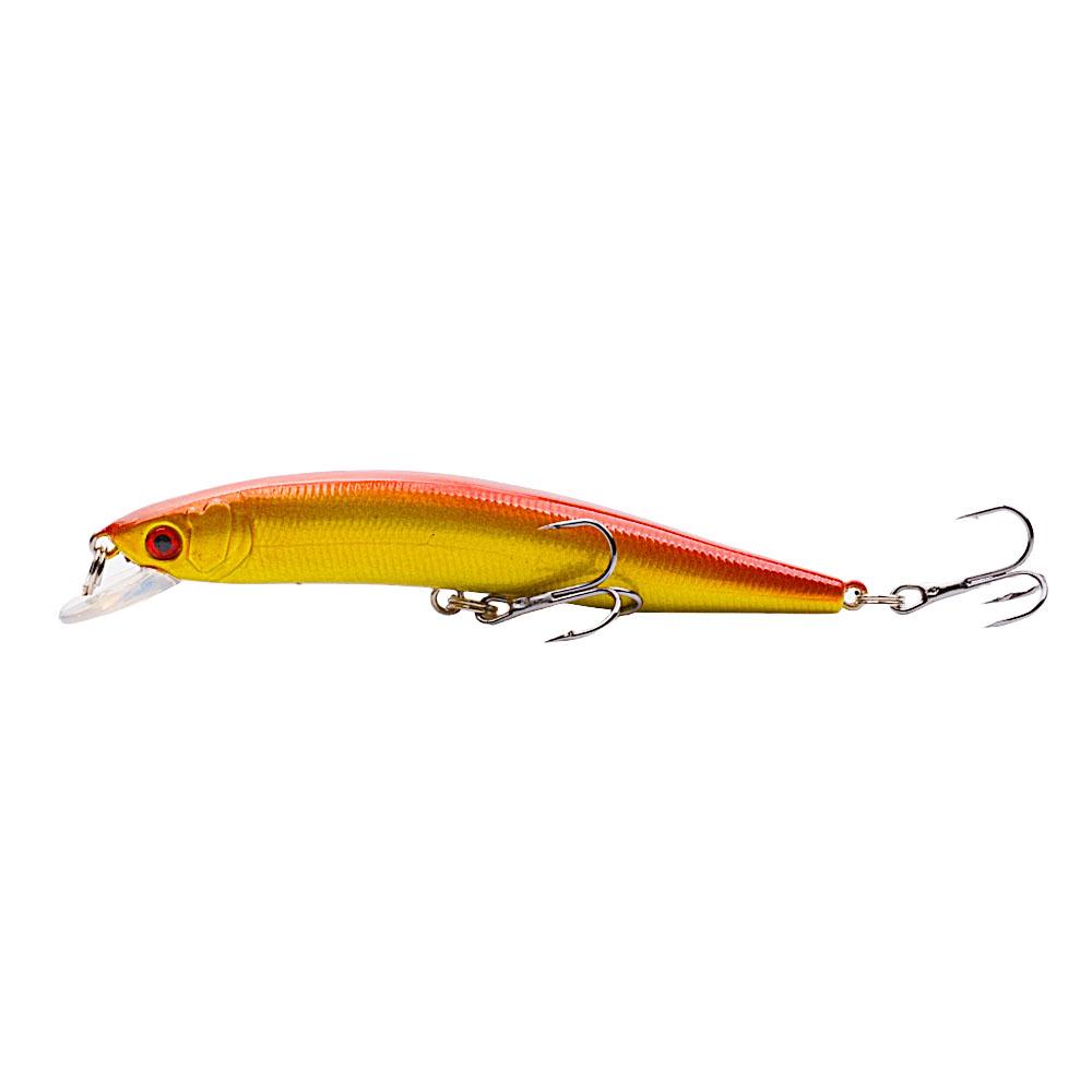 Colorful Rattling Minnow Lure: 10cm/8.3g Bass Simulation Bait with Ten Colors for Long Cast Fishing