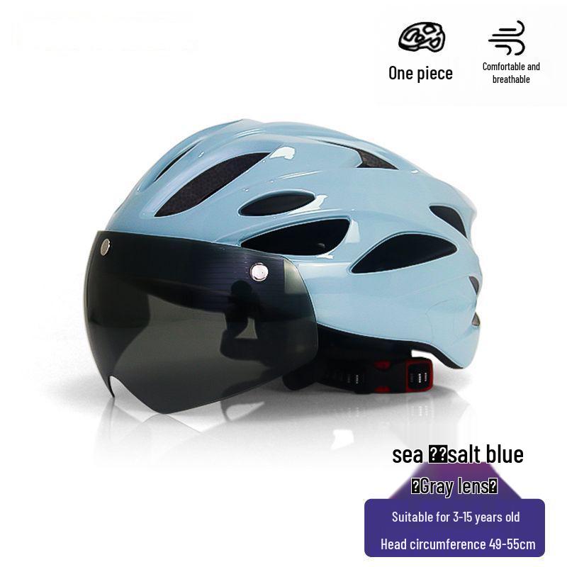Ultra-Light Safety Helmet with Goggles for Kids & Teens: Ideal for Biking, Skating, and Skateboarding