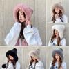 Thickened Beanies Cap Coldproof Ear Protection Hat Fashion Knitted Plush Hat  for Women Girls