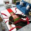 Green-Haired Swordsman with Red Scarf Patterned Carpet, Suitable As a Non Slip Play Mat for the Living Room and Bedroom Sofa