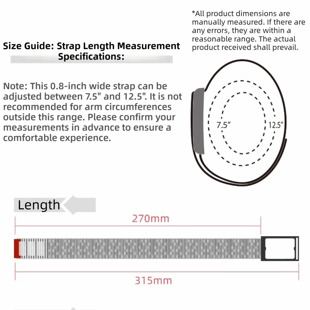 Nylon Sport Band Loop Design Replacement Wristband Fitness Tracker Strap for Amazfit Helio Strap