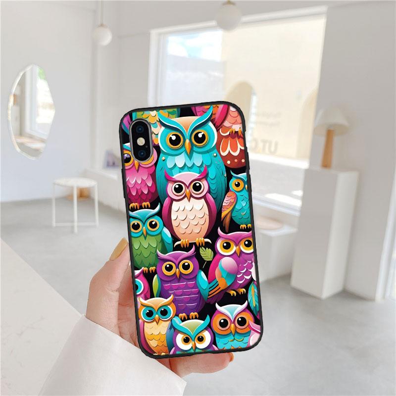IX5 Cartoon Art Owl New Luxury Phone Case for Huawei P Smart S Z Y5P Y6P Y7A Y8P Y8S Y9A Y9S P10 P20 P30 Lite Pro