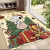 Snoopy'S Festive Christmas Carpet Rug Soft Washable Anti Slip Home Living Room Sofa Mats Personalized Christmas Rug