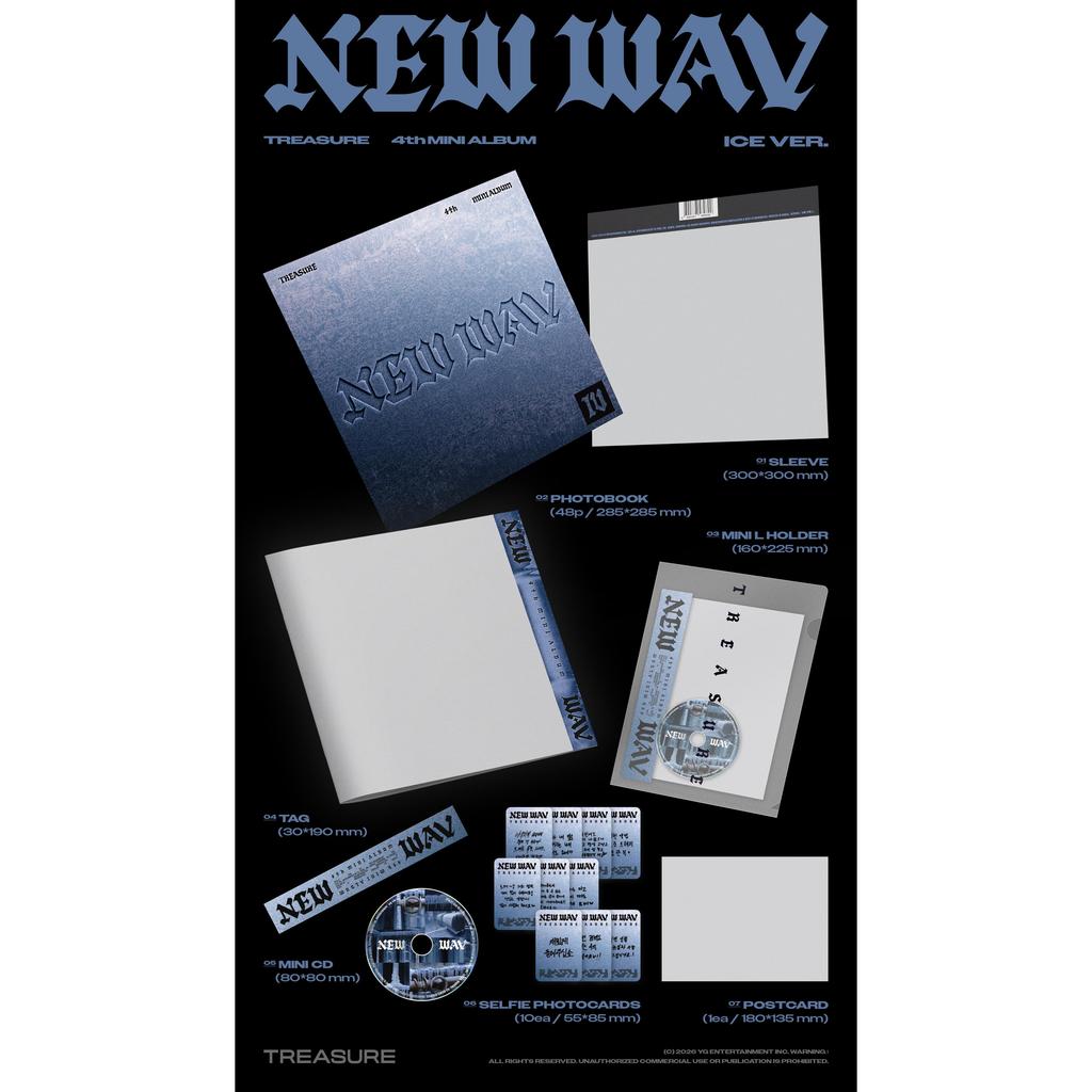 [Vorbestellung] Treasure 4. Mini-Album [NEW WAV] (Online-Vorteil)