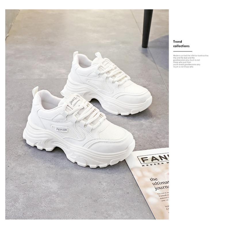 Women Thick Sole Mesh Breathable Casual Sports Dad Sneakers
