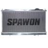SPAWON Fit Mitsubishi FTO DEA Aluminum Car Radiator Petrol V6 2.0L 6cyl 1994-2001 Automatic & Manual AT MT 2Row 1999 2000 2001