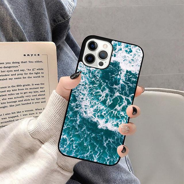 Blue Sea Ocean Waves Mobile Phone Cases Cover For iPhone 17 Air 16 15 14 12 13 11 Pro MAX Apple Plus Coque