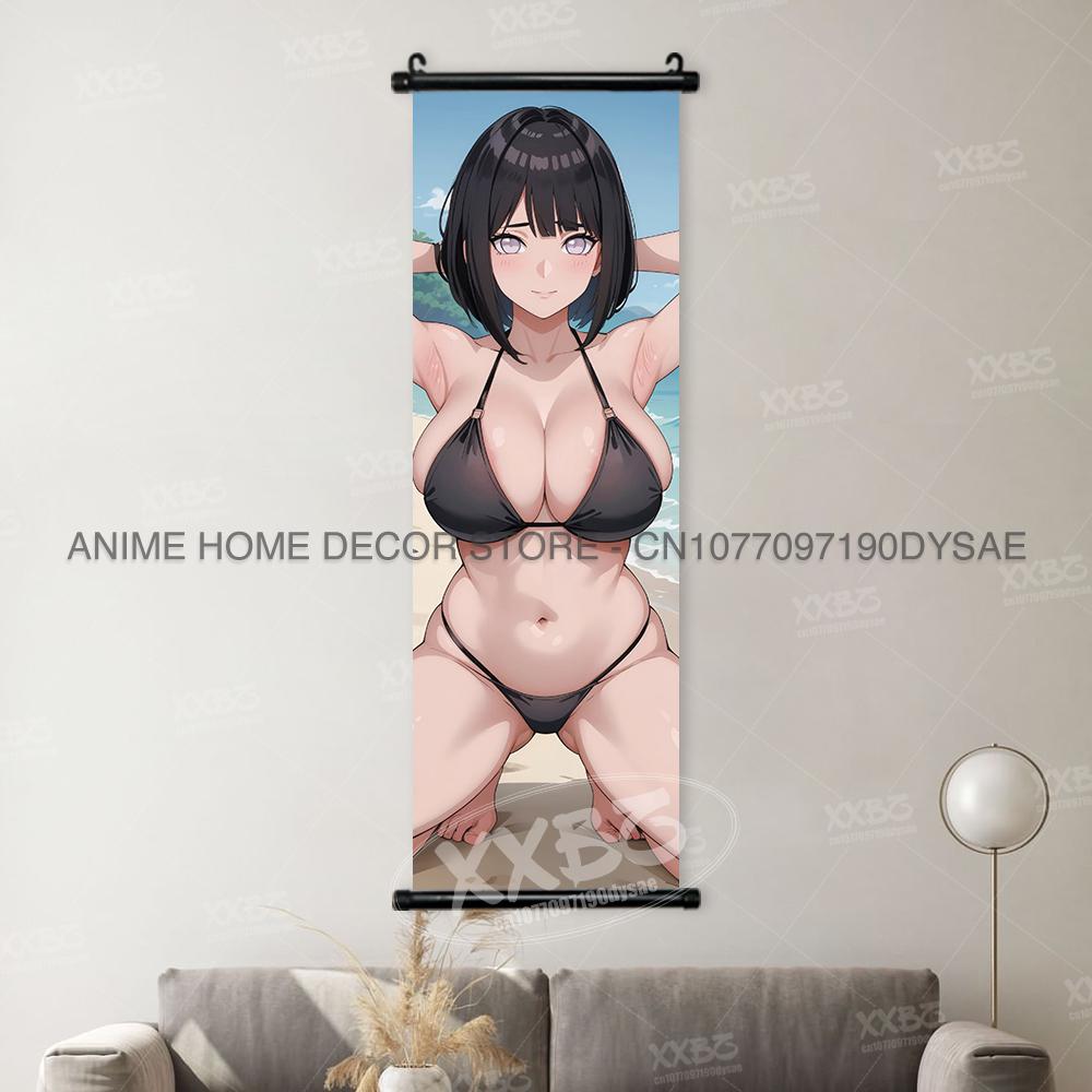 Naruto Konan Posters Sexy Anime Hyuuga Hinata Home Decor Haruno Sakura Decorative Scrolls Picture Yamanaka Ino Hanging Paintings