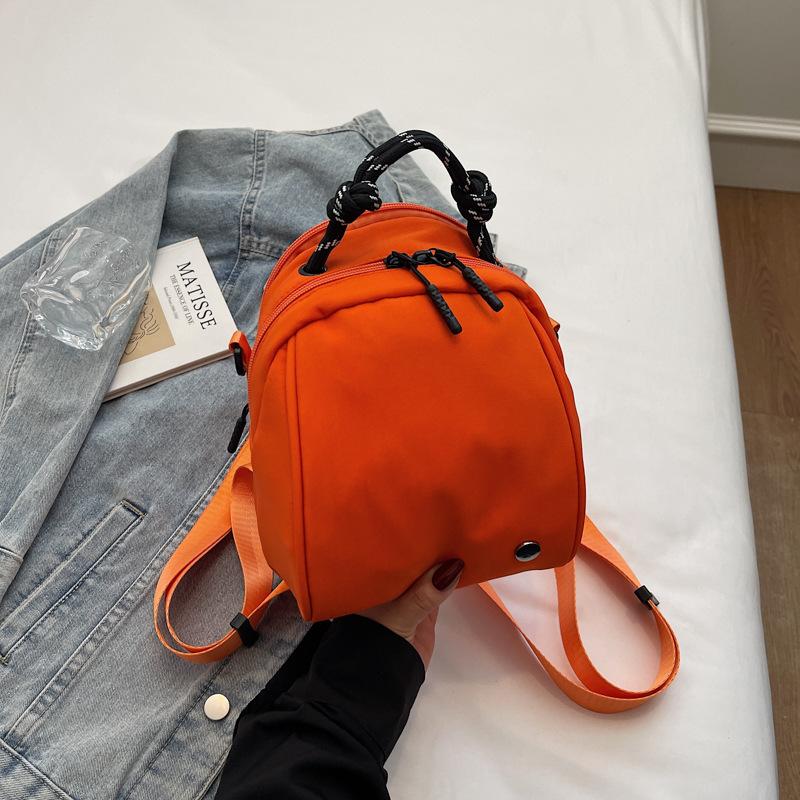 Shell Mini Backpack Versatile Commuter Cute Handheld Messenger Bag Leisure Travel Triple Bag Shoulder Bag