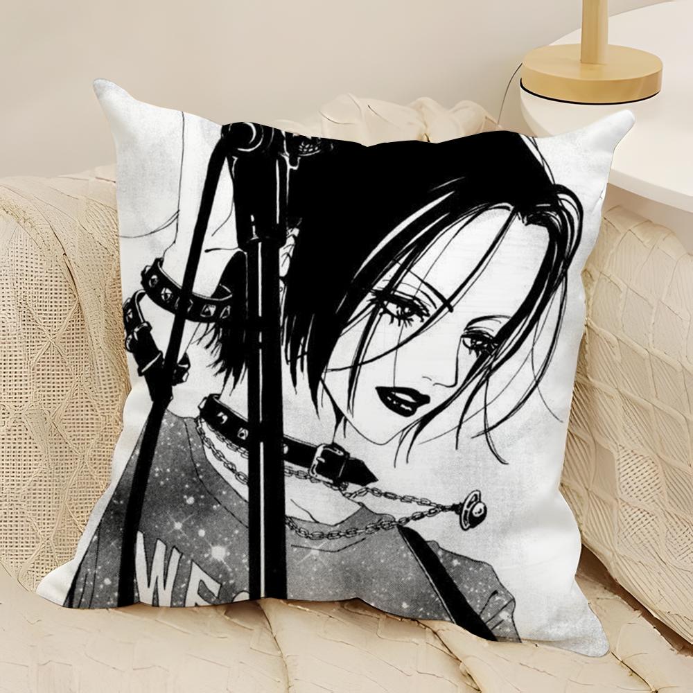 Classic Shojo Anime NNANA Pillow Case Natural Linen DoubleSided Printing Sofa Home Decor Cushion Cover