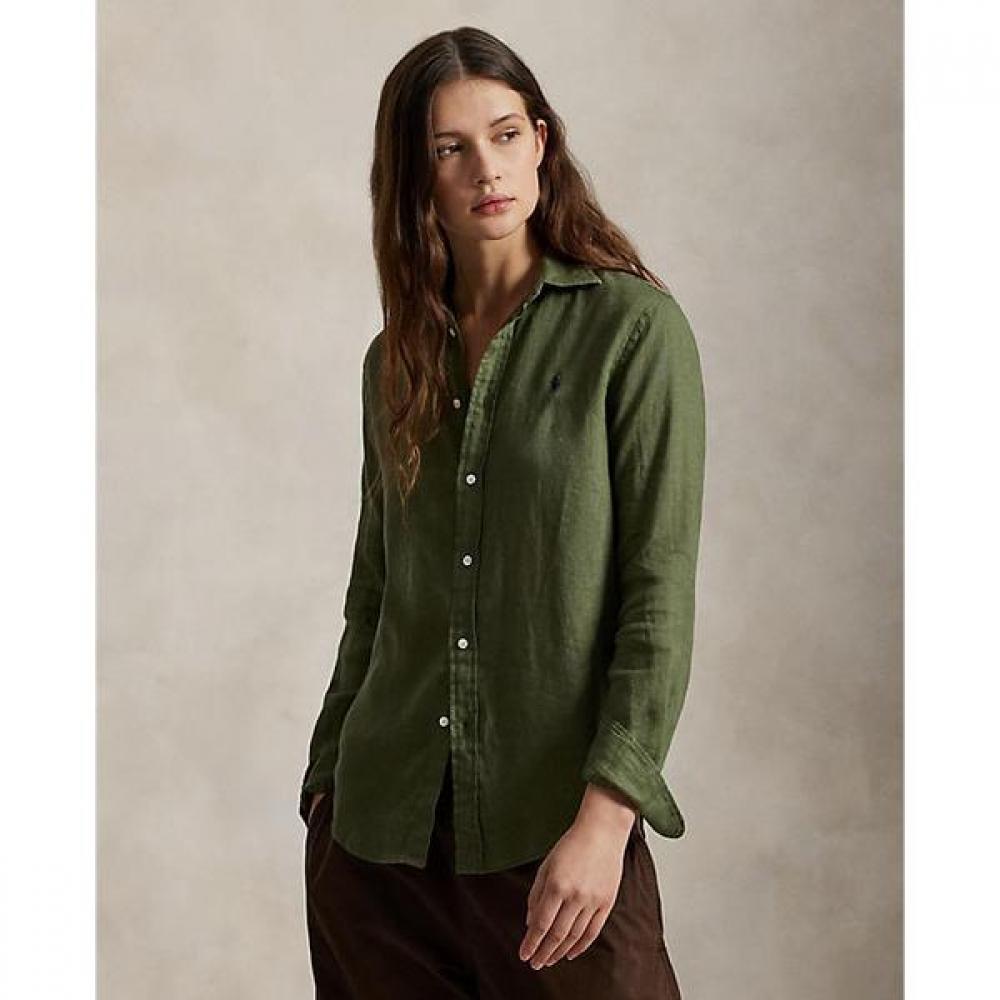 

Polo Ralph Lauren Жіноча S класичний крій лляна сорочка wmpoShtndo21058300 XS